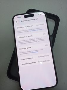 Б/в Мобільний телефон Apple iphone 15 pro 128gb 01-200907191