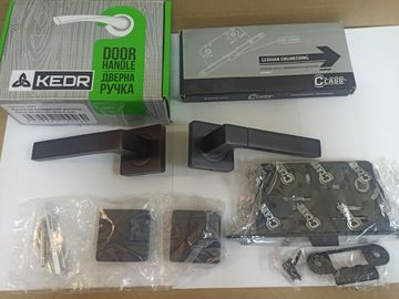 Б/в Ручки дверні Kedr hroz-06.081-al-black mat 01-200908616