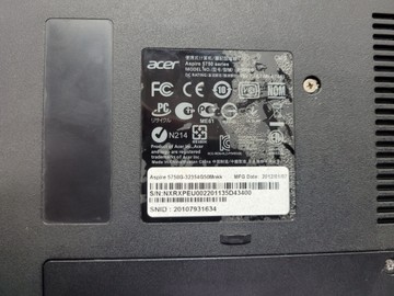 Б/в Ноутбук Acer intel core i5-2410m/ram 4gb/ssd 120gb/інтегрована 01-200938462