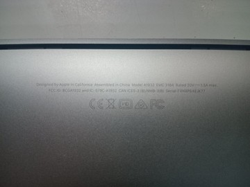 Б/в Ноутбук Apple macbook air a1932 13,3" core i5 1,6ghz/ram8gb/ssd128gb/intel uhd graphics 617 01-200945947