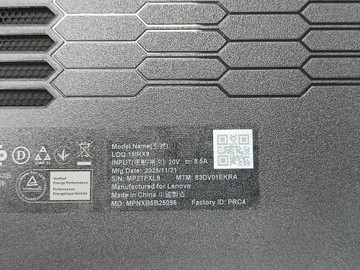 Б/в Ноутбук Lenovo 15/core i5-13450hx ddr5/16gb ddr5/hdd *відсутній/ssd 512 gb/geforce rtx3050 6gb 01-200963047