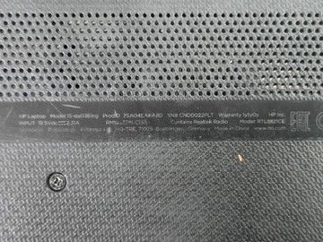 Б/в Ноутбук Hp 15/celeron n4000 ddr4/8gb ddr4/hdd *відсутній/ssd 128 gb/*інтегрована 01-200972384