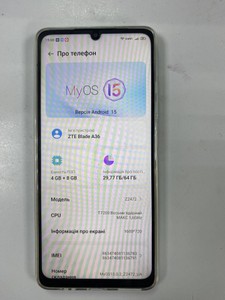 Б/в Мобільний телефон Zte blade a36 4/64gb 01-200979374