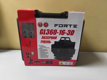 Б/в Лазерний нівелір Forte gl360-16-3d 01-200989105