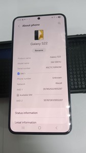Б/в Мобільний телефон Samsung galaxy s22 sm-s901w 8/128gb 01-200992211