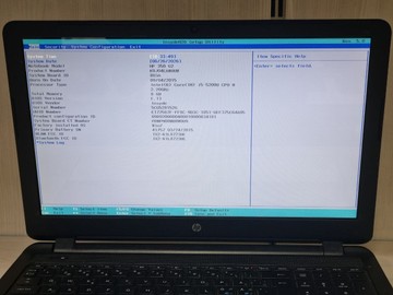 Б/в Ноутбук Hp 15/core i5 5200u ddr3/8gb ddr3/hdd *відсутній/ssd 256 gb/*інтегрована 01-200956538