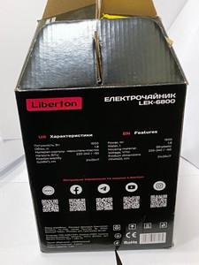Б/в Електрочайник Liberton lek-6800 01-201036235
