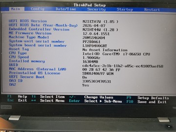 Lenovo 15/core i7-8665u ddr4/16gb ddr4/hdd *відсутній/ssd 256 gb/*інтегрована