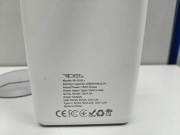 Б/у Повербанк Ridea rp-d20l phoenix 20000 mah 01-201140204