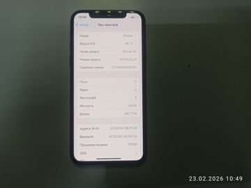 Б/в Мобільний телефон Apple iphone xs max 64gb 01-200901845