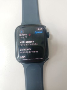 Б/в Смарт-годинник Apple watch se 2 gps 44mm aluminium case 01-201033982