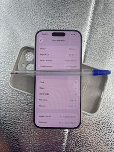 Б/у Мобільний телефон Apple iphone 15 pro 256gb 01-201065834