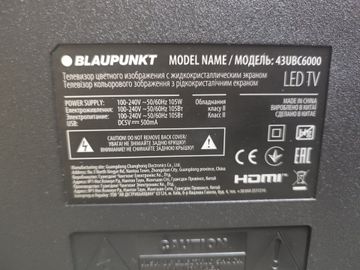 01-200609982: Blaupunkt 43ubc6000
