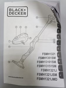 Б/у Паровая швабра Black&Decker fsmh1321 01-200849069