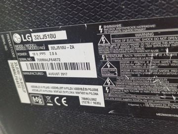 Б/в Телевізор Lg 32lj510u 01-200887877