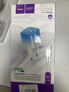 Б/в Мережевий зарядний пристрій Hoco c101a+ type c 01-200933975