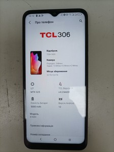 Б/в Мобільний телефон Tcl 306 6102h 3/32gb 01-200963052