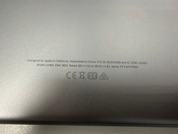 Б/в Ноутбук Apple 16,2" a2485/ m1 pro 10-cpu/ 16-gpu/ ram16gb/ ssd1tb/ retina xdr, truetone 01-201030216