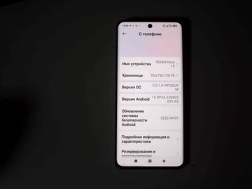 Б/в Мобільний телефон Xiaomi redmi note 15 4g 6/128gb 01-201086906