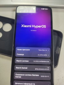 Б/в Мобільний телефон Xiaomi redmi note 14 6/128gb 01-201095765