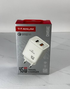 Б/в Мережевий зарядний пристрій Titanum ch45ac gan 45w 01-201118394