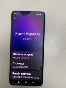 Б/в Мобільний телефон Xiaomi redmi note 15 4g 8/256gb 01-201138274