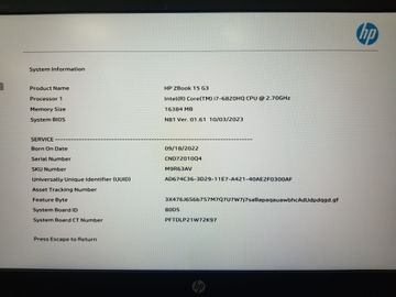 Б/у Ноутбук Hp 15/core i7 6820hq ddr3/16gb ddr3/ssd 256 gb/quadro m1000m 01-200774025