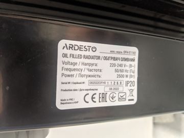 Б/у Обогреватель Ardesto ofh-e11x2 01-200838206