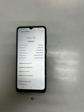 Б/в Мобільний телефон Samsung galaxy a02 2/32gb 01-200847040