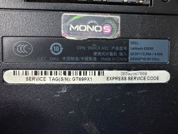 Б/у Ноутбук Dell 15/core i3 3110m ddr3/4gb ddr3/ssd 240 gb/*інтегрована 01-200850623