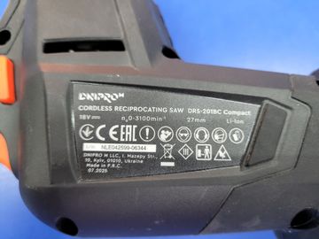 Б/у Сабельная пила Dnipro-M drs-201bc compact 1акб 4ah зп 01-200873197