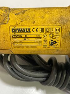 Б/в Кутова шліфмашина Dewalt dwe4217 01-200898311