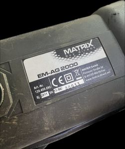 Б/в Кутова шліфмашина Matrix em-ag2000 01-200901340