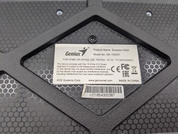 Б/в Клавіатура Genius scorpion k220 01-200928490