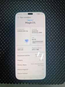 Б/в Мобільний телефон Honor 200 lite 8/256gb 01-200937941
