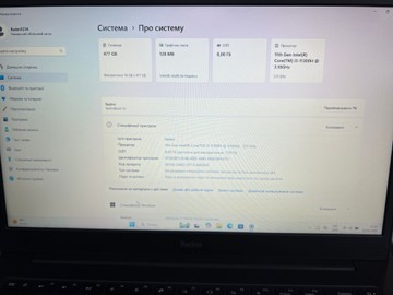 Б/в Ноутбук Xiaomi 15/core i5-11300h ddr4/8gb ddr4/hdd *відсутній/ssd 512 gb/*інтегрована 01-200972570