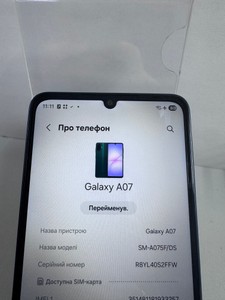 Б/в Мобільний телефон Samsung galaxy a07 4/128gb 01-200981716
