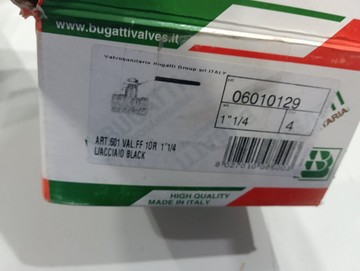 Б/в Кульовий кран Bugatti 1 1/4" 601 (601114) 01-201127973