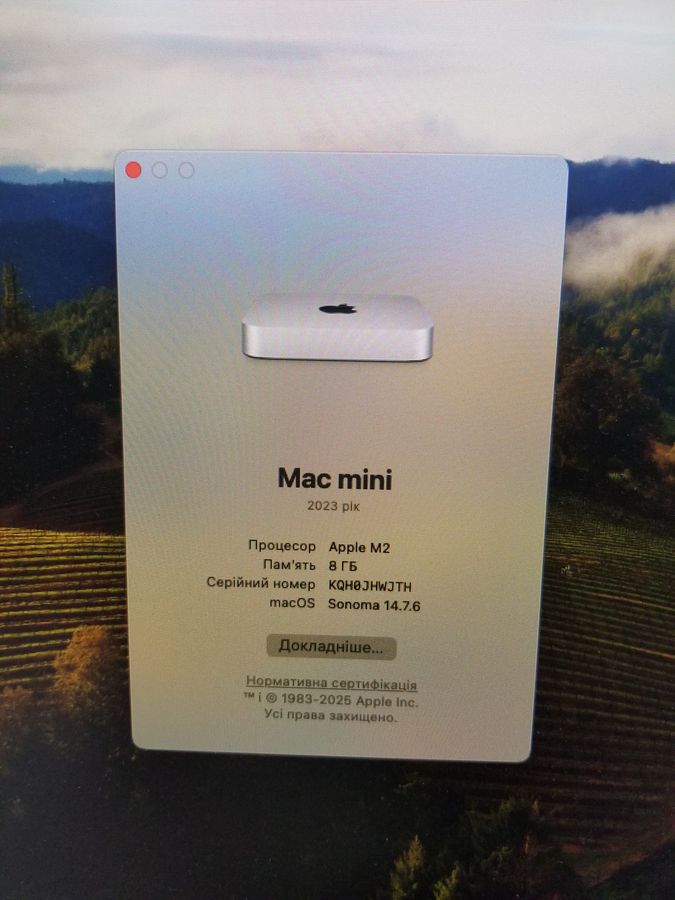 mac mini a2686 mmfj3 m2/8core/ram 8gb/ssd256gb