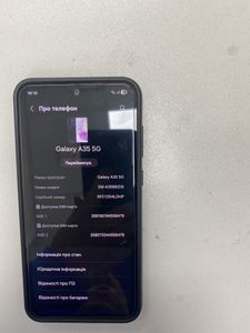 Б/у Мобильний телефон Samsung galaxy a35 5g 8/256gb 01-200804240