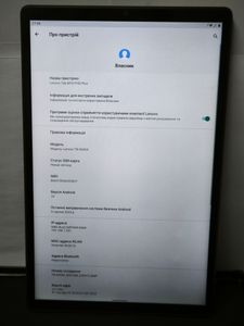 Б/в Планшет Lenovo tab m10 plus tb-x606x 4/64gb 01-200841376