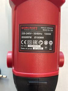 Б/в Кутова шліфмашина Worcraft wag18-180 01-200861181