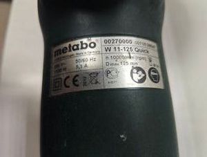 Б/в Кутова шліфмашина Metabo w 11-125 quick 01-200845985