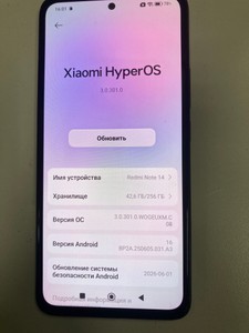 Б/в Мобільний телефон Xiaomi redmi note 14 8/256gb 01-201123278