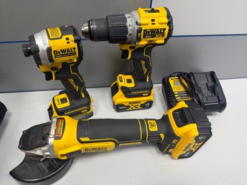 Б/в Набір інструментів Dewalt dcf850 20v. dcg405 20v. dcd805 20v 3 акб 4ah зп 01-201152819