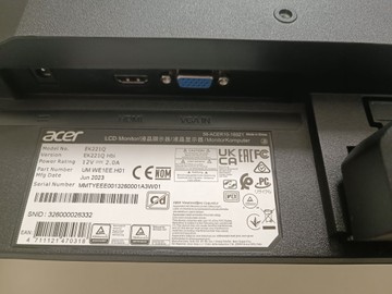 Б/в Монітор Acer ek221qe3bi 01-201165072