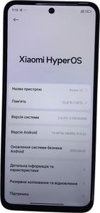 Б/в Мобільний телефон Xiaomi redmi 13 6/128gb 01-200814458