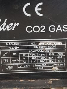 Б/в Зварювальний апарат Gero Welder mag-150r 01-200820113