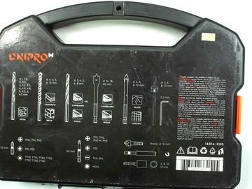 Б/в Набір інструментів Dnipro-M impact drills and bits 62 pcs set 01-200891035