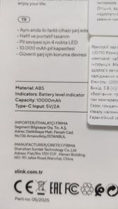 Б/в Повербанк S-Link ip-g11n 10000mah 10w 01-200914614